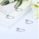 9 Pairs Chain Earrings Ear Cuffs Minimalist Bar Earrings With Chain Stainless Threader Stud Earrings For Women